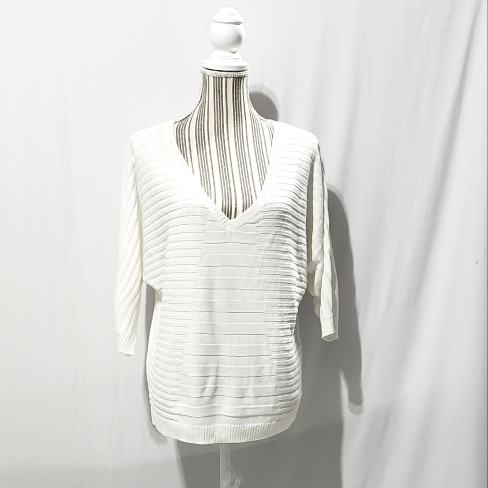 NY&Co Batwing V-Neck Lightweight Sweater Top